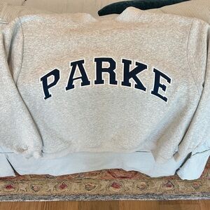 Parke Navy & Grey Mockneck Sweatshirt